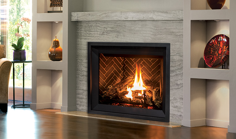 Experienced technician testing gas fireplace safety controls in a Bellevue condominium using diagnostic tools