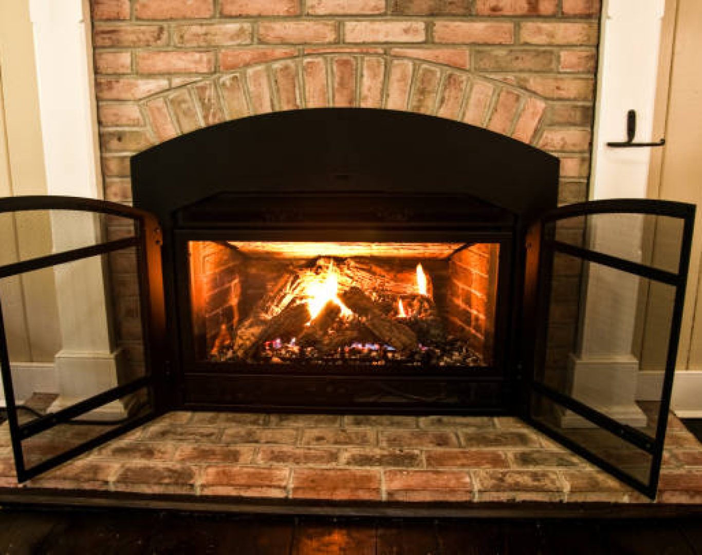 Pelican Heating & Air repairing a gas fireplace in Newcastle, WA