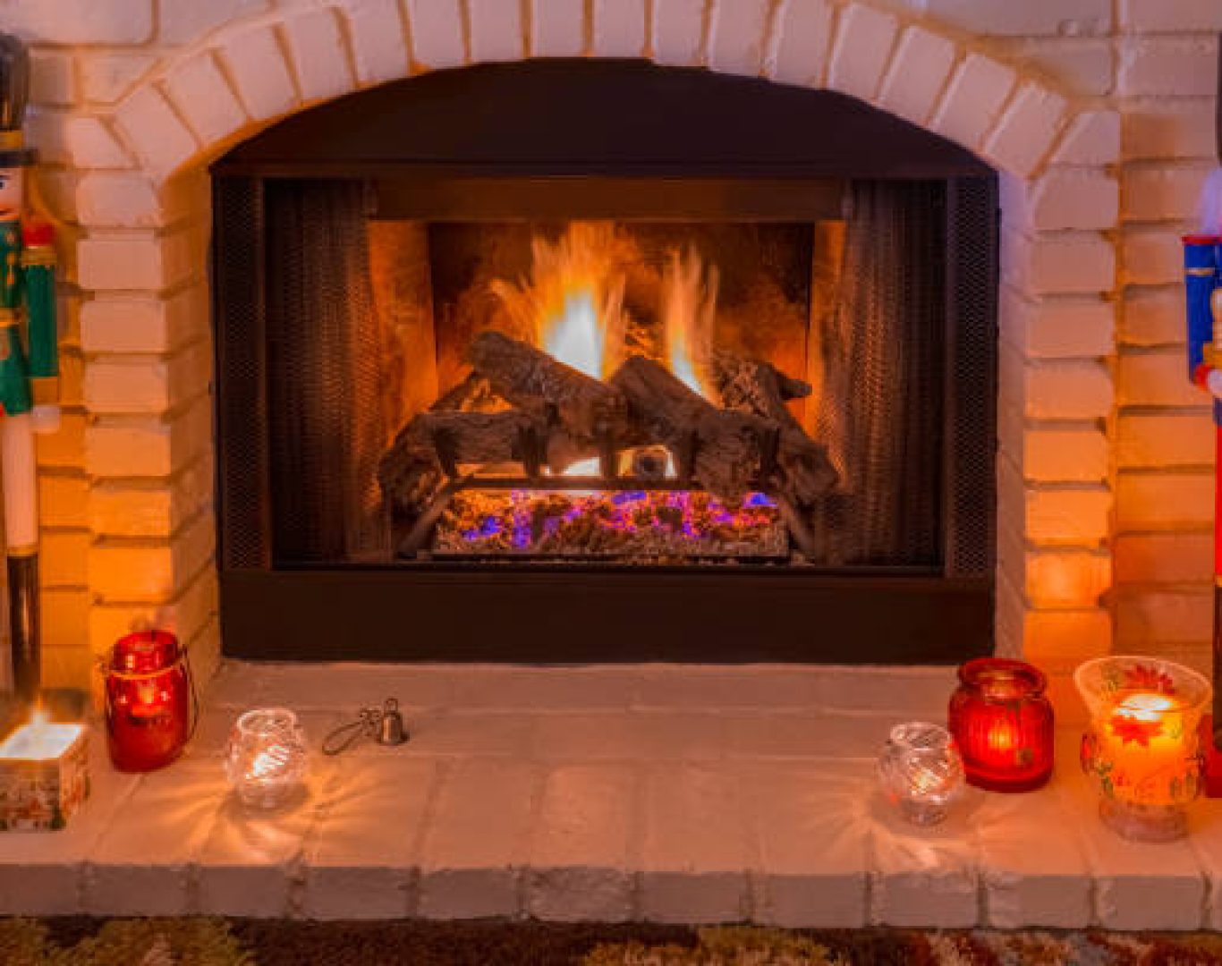 Pelican Heating & Air technician performing gas fireplace service in Redmond, WA